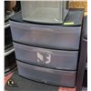 Image 1 : STERILITE 3-DRAWER STORAGE TOWER -
