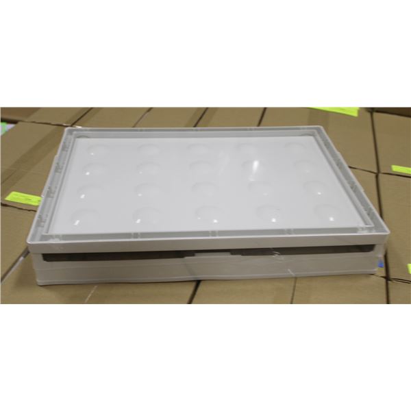 NEW SET OF 3 COLLAPSIBLE STORAGE BINS - PLASTIC