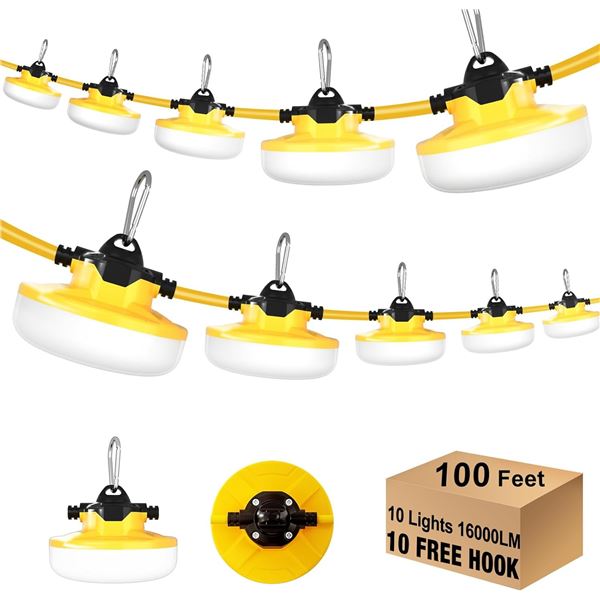 NEW JC-LGL LED CONTRUCTION STRING LIGHTS 100FT