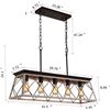 Image 2 : NEW WITH BOX Q&S P2006-5 OAK CHANDELIER ISLAND