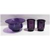 Image 1 : PURPLE SERVE WARE SET 3PCS