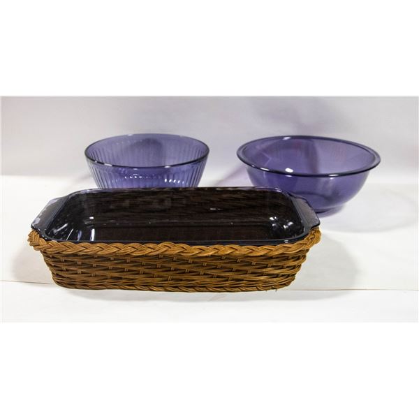 WISTERIA PURPLE BAKEWARE SET 3PCS