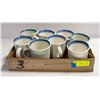 Image 1 : PHALTZGRAF WHITE BLUE RING MUGS 8 PCS