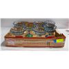 Image 1 : BLUE GLASS PEDESTAL DESERT DISH 6PCS