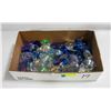 Image 1 : GLASS SHELLS STARFISH COBALT/CLEAR 1 BOX