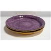 Image 1 : 2 X 12" WISTERIA PURPLE CLAY PLATES