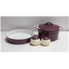 Image 1 : PURPLE PLUM OVENWARE SERVING SET