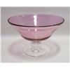Image 1 : PURPLE PEDESTAL BOWL 11 INCH