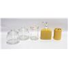 Image 1 : BEIGE/YELLOW BATH VANITY SET & CLEAR BOXES 5 PCS