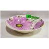 Image 1 : MAUVE FLORAL BOWL 14 INCH