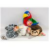 Image 1 : FOUR BEANIE BABIES WITH TAGS, 3 IN TAG