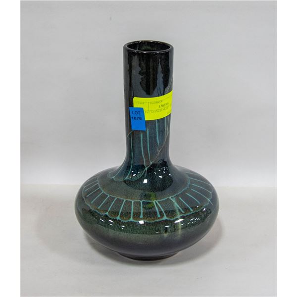 ARTIST SIGNED MCM VASE H-10"