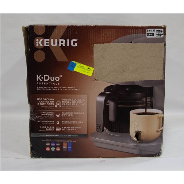 KEURIG K DUO COFFEE MACHINE