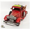 Image 2 : RED METAL FIRETRUCK MANTEL DECOR PIECE