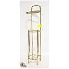Image 1 : GOLD-TONE TOILET PAPER CADDY WITH TOP ROLL HOLDER
