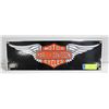 Image 1 : ENAMEL HARLEY DAVIDSON SIGN 6" X 18"