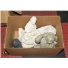 Image 1 : BOX OF 4 STONE BUDDAS