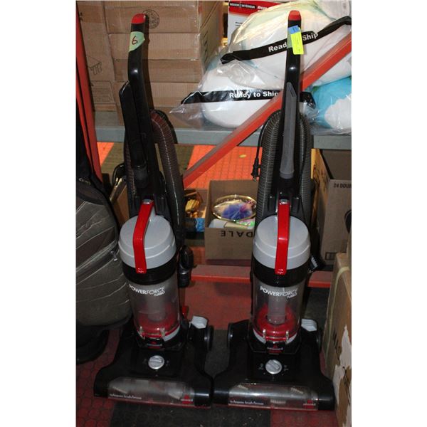 2 BISSELL UPRIGHT VACUUMS CLEANED+SERVICED