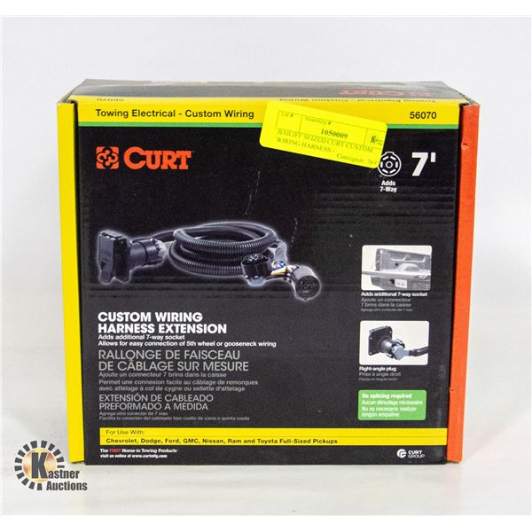 BAILIFF SEIZED CURT CUSTOM WIRING HARNESS -