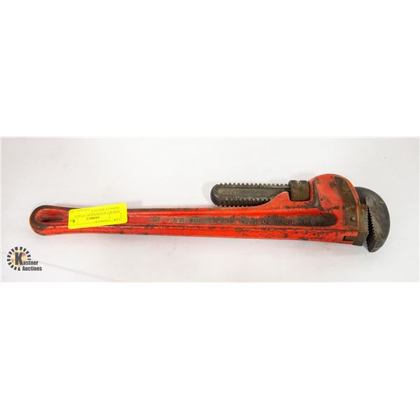 BAILIFF SEIZED RIGID 18" RED MONKEY WRENCH