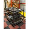 Image 1 : BAILIFF SEIZED: 3 TIER RACK ON CASTORS W ASSORTED