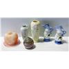 Image 1 : ESTATE HAND PAINTED VASES + MINI JUG + PINK