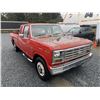 Image 8 : 158 -- 1984 FORD F250 DIESEL, RED, 515858 KMS, REAR WHEEL DRIVE "NO RESERVE"