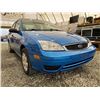 Image 8 : 11 -- 2007 FORD FOCUS, BLUE, 139315 KMS, FRONT WHEEL DRIVE