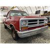 Image 8 : 163 -- 1990 DODGE D150, RED, 210338 KMS, REAR WHEEL DRIVE