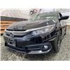 Image 2 : 0B -- 2016 HONDA CIVIC, BLACK, 76972 KMS, FRONT WHEEL DRIVE