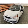 Image 2 : 0C -- 2019 MITSUBISHI MIRAGE LE, WHITE, 86227 KMS, FRONT WHEEL DRIVE "REPO UNIT", UNDER WARRANTY.