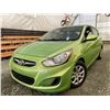 Image 1 : 16 -- 2013 HYUNDAI ACCENT, GREEN, 225867 KMS, FRONT WHEEL DRIVE