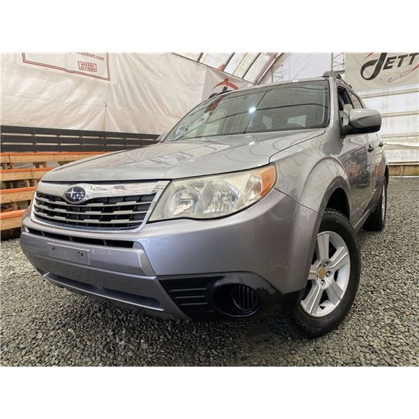 106 -- 2010 SUBARU FORESTER, GREY, 269820 KMS, ALL WHEEL DRIVE
