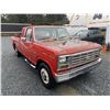 Image 8 : 158 -- 1984 FORD F250 DIESEL, RED, 515858 KMS, REAR WHEEL DRIVE "NO RESERVE"
