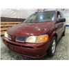 Image 2 : 204 -- 2002 OLDSMOBILE SILHOUETTE, RED, 204732 KMS, ALL WHEEL DRIVE