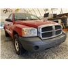 Image 8 : 157 -- 2006 DODGE DAKOTA ST, RED, 191307 KMS, REAR WHEEL DRIVE