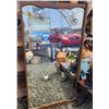 Image 1 : 614 -- SCALLOPED EDGE BODY MIRROR, LARGE LOT OF FRAMES OF ASSORTED SIZES, ELVIS PRINT AND BLACKSMITH