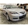 Image 8 : 23 -- 2007 MAZDA 3, SILVER, 281221 KMS, FRONT WHEEL DRIVE