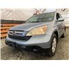 Image 2 : 113 -- 2007 HONDA CRV, BLUE, 290834 KMS, ALL WHEEL DRIVE