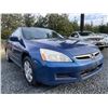 Image 8 : 9 -- 2006 HONDA ACCORD, BLUE, 270763 KMS, FRONT WHEEL DRIVE