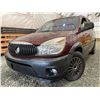 Image 1 : 108 -- 2004 BUICK RENDEZVOUS CX, MAROON, 217618 KMS, FRONT WHEEL DRIVE "NO RESERVE"