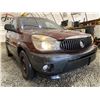 Image 8 : 108 -- 2004 BUICK RENDEZVOUS CX, MAROON, 217618 KMS, FRONT WHEEL DRIVE "NO RESERVE"