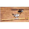 Image 2 : 412 -- MITCHELL 7' FISHING ROD AND LARGER FISHING ROD WITH DAIWA REEL