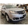 Image 8 : 112 -- 2017 CHEVROLET TRAVERSE LT, SILVER, 179026 KMS, ALL WHEEL DRIVE