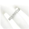 Image 6 : Classic 14k White Gold 2.94 ctw Shared Prong Set Round Diamond Eternity Band Rin