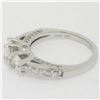 Image 9 : 14k White Gold 1.50 ctw Oval 3 Stone Diamond Promise Engagement Ring w/ Accents