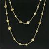 Image 4 : Judith Ripka 18k Gold 35" Diamond & Multicolor Stone Hearts By the Yard Necklace