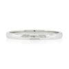 Image 4 : 14K White Gold 1.9mm Domed Polished Plain w/ Notch Stackable Wedding Band Ring