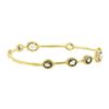 Image 6 : Ippolita 18K Gold 7.5 4.93 ctw Bezel Smoky Quartz Station Slip On Bangle Bracele