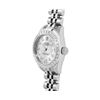 Image 2 : Rolex Ladies Stainless Steel Quickset Sapphire Silver Diamond Datejust Hidden Cl